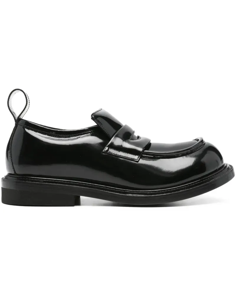 Moschino Penny-Loafer aus Leder - Schwarz Schwarz