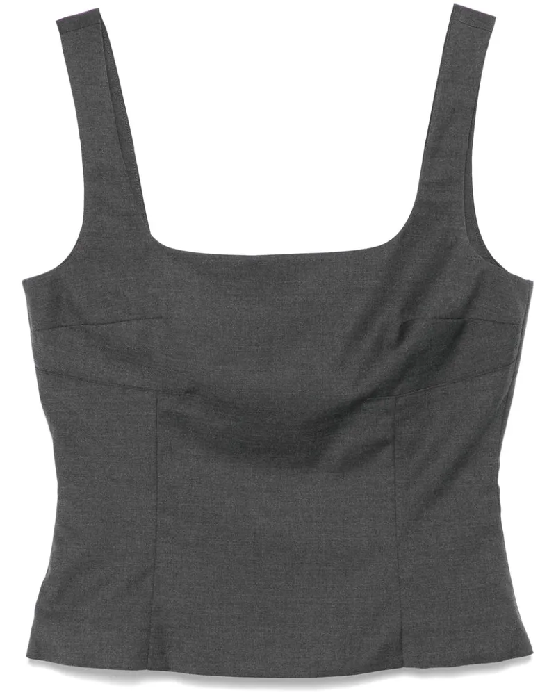 REMAIN Schulterfreies Top - Grau Grau