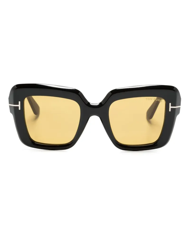 Tom Ford Klassische Cat-Eye-Sonnenbrille - Schwarz Schwarz