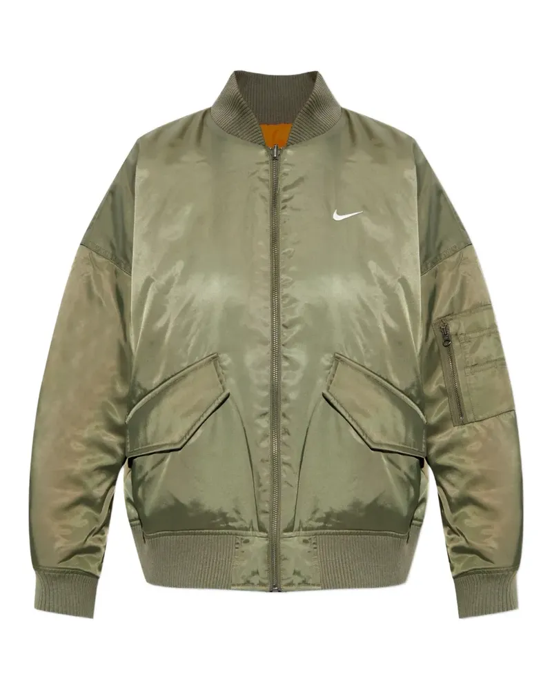 Nike reversible logo-embroidered bomber jacket - Grün Grün