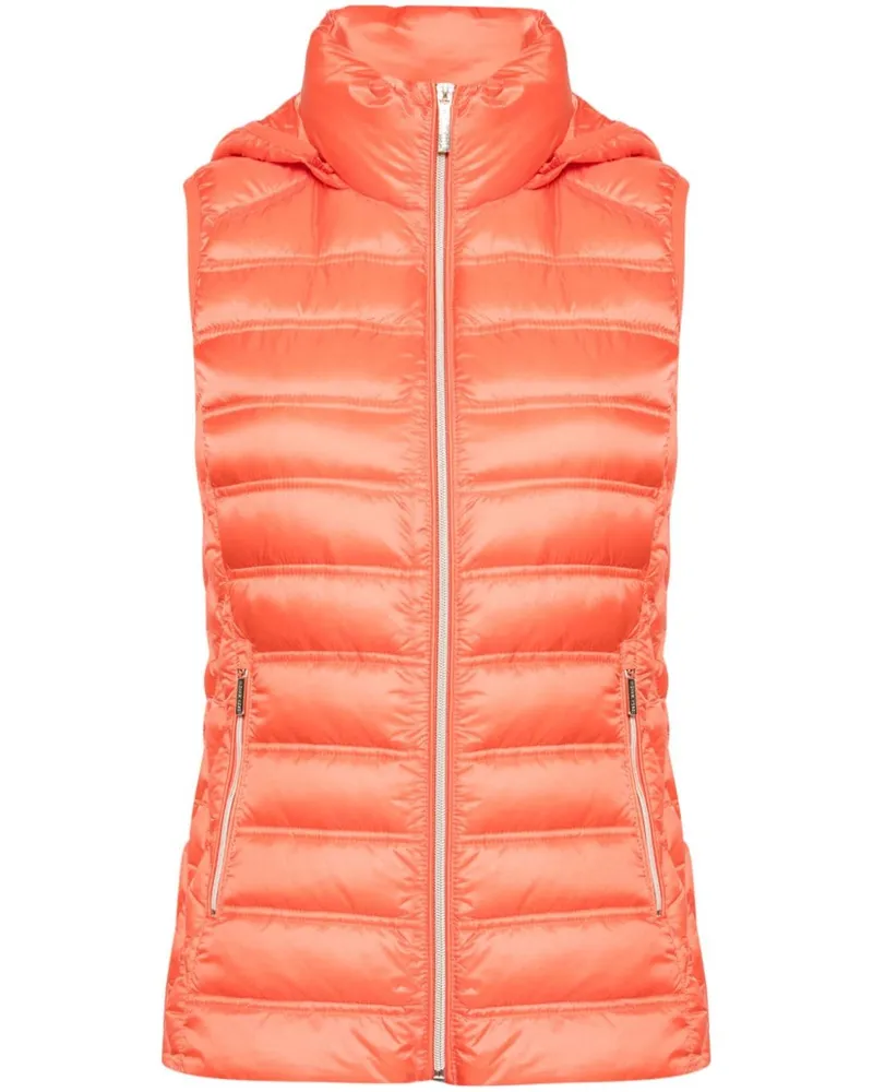 Michael Kors Gesteppte Weste mit abnehmbarer Kapuze - Orange Orange