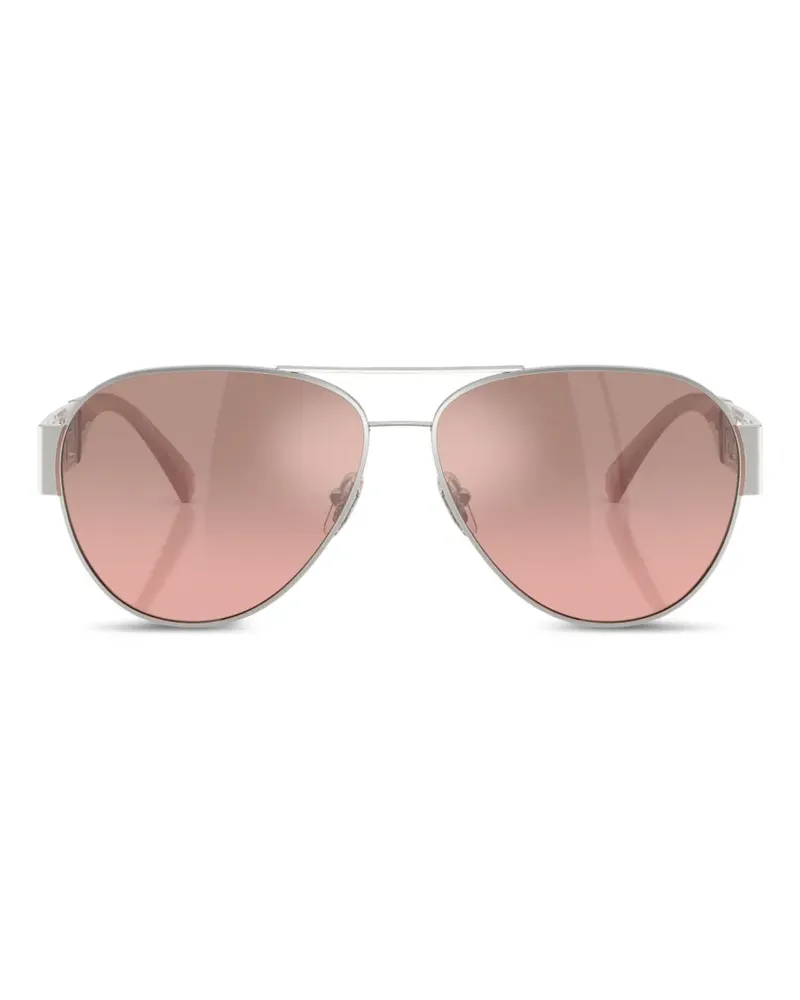 Versace Greca Pilotenbrille - Silber Silber