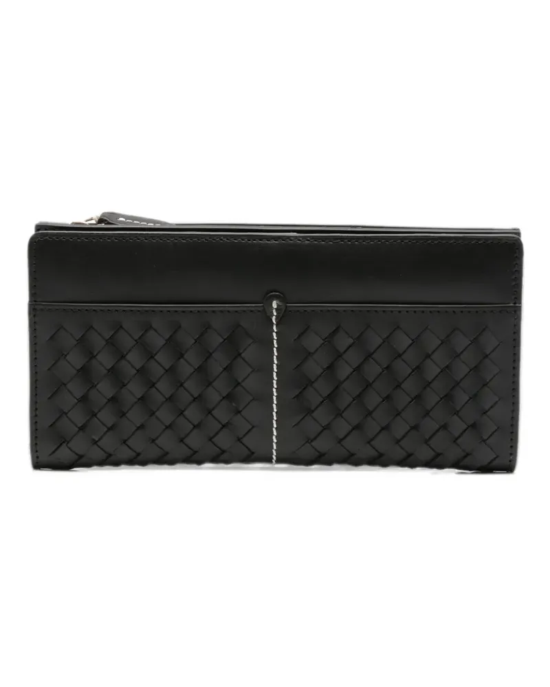 Dragon Diffusion interlaced-design wallet - Schwarz Schwarz