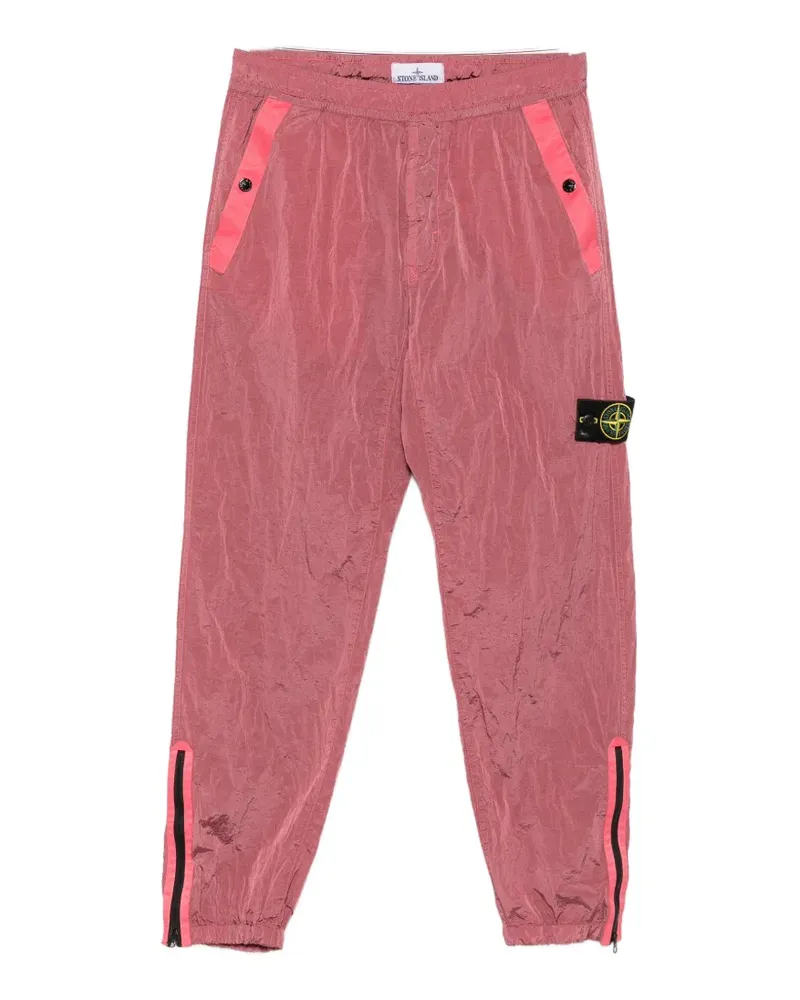Stone Island logo-patch track pants - Rosa Rosa