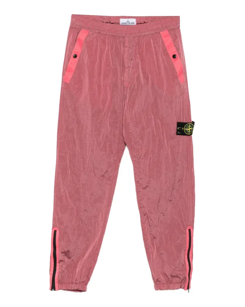 Stone Island Jogginghose mit Logo-Patch - Rosa Rosa