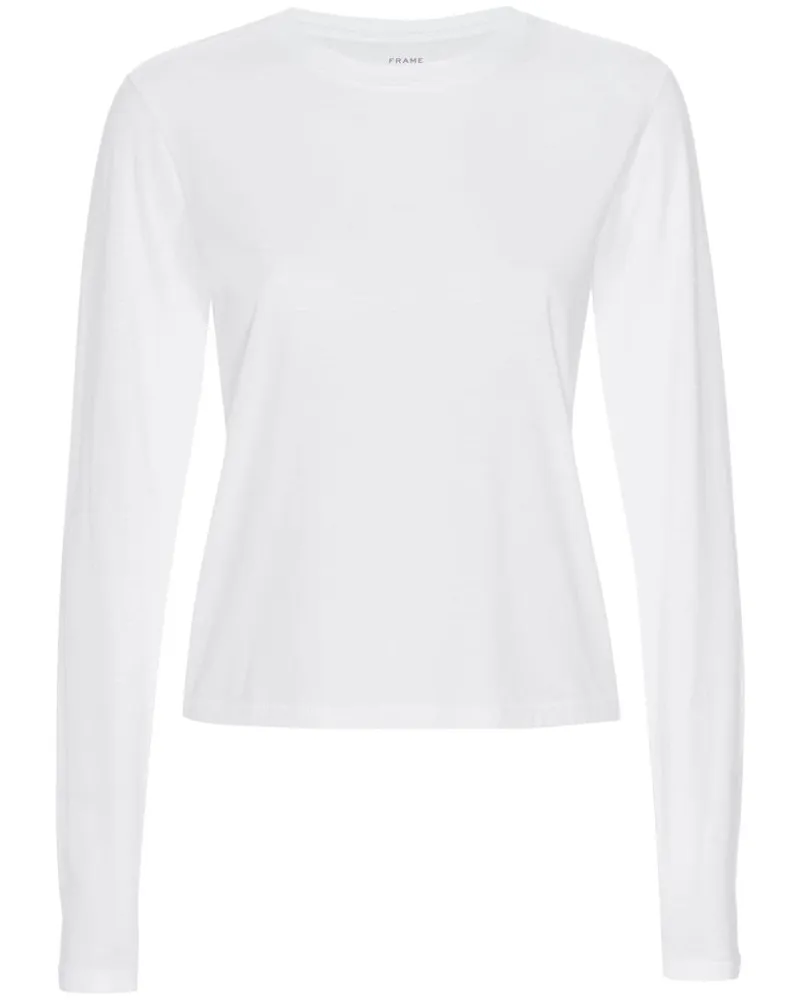 Frame Denim Klassisches Langarmshirt - Weiß Weiß