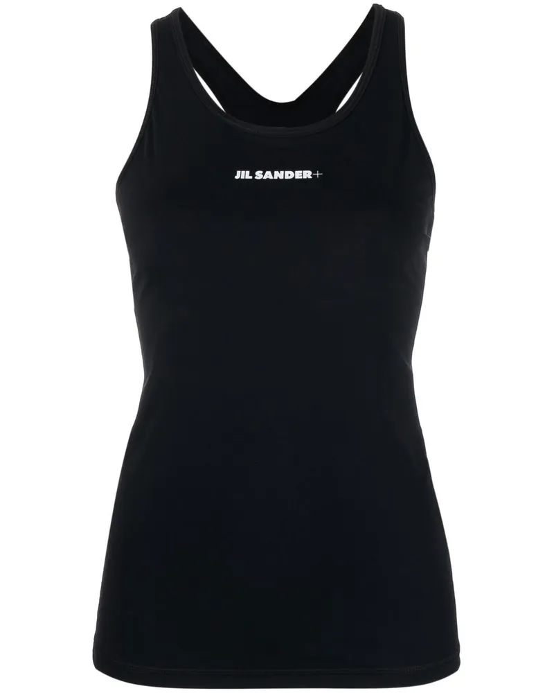 Jil Sander Tanktop mit Logo-Print - Schwarz Schwarz
