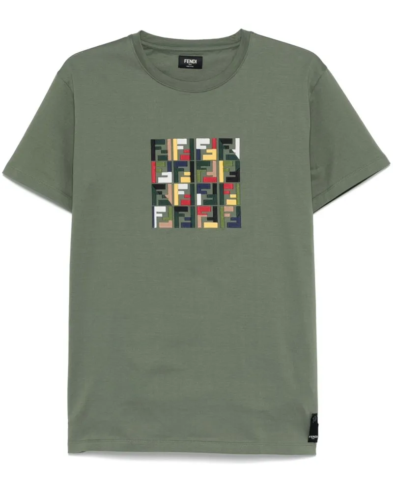 Fendi Klassisches T-Shirt - Grau Grau