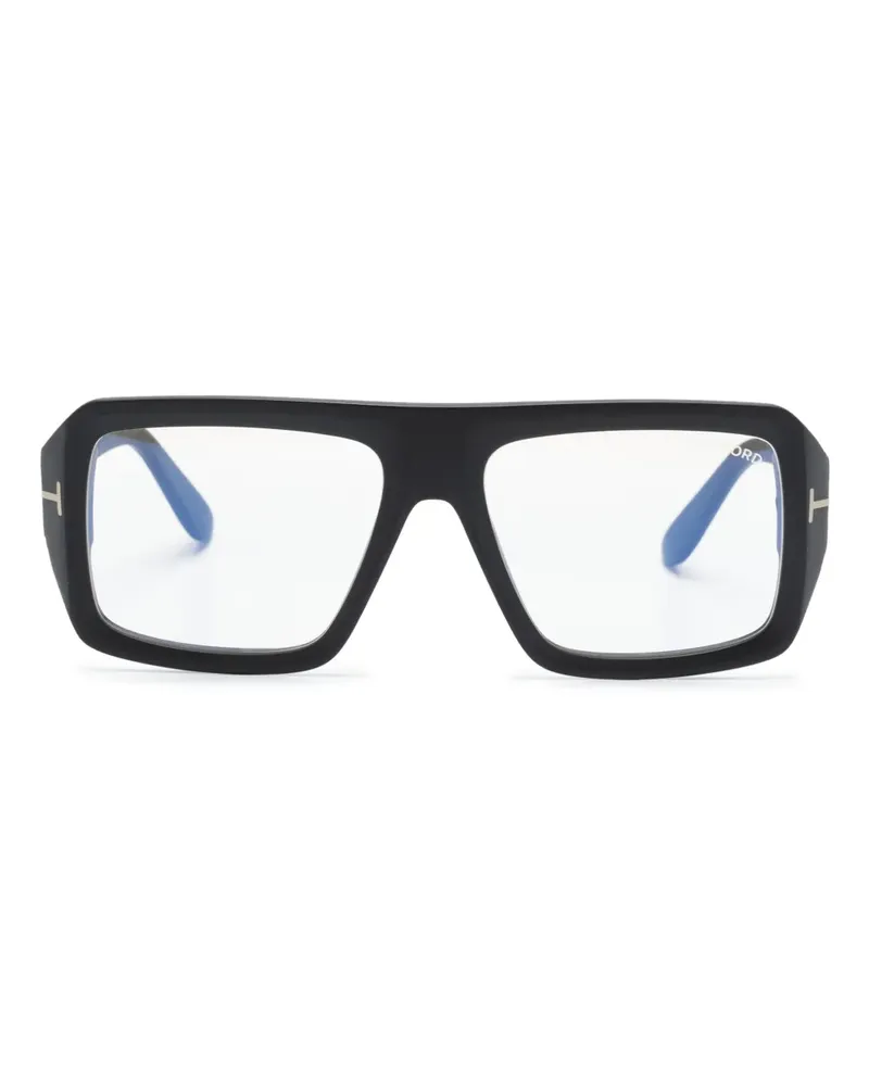 Tom Ford FT5903B Brille mit Logo-Gravur - Schwarz Schwarz