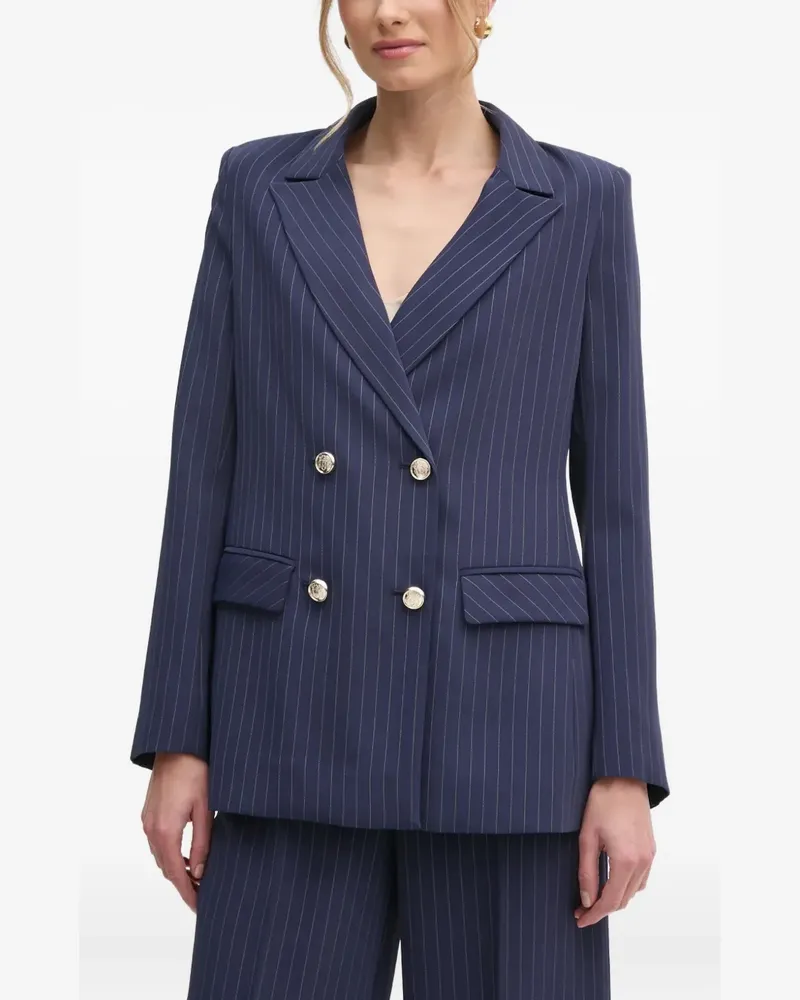 MARCIANO Los Angeles Doppelreihiges Sakko mit Nadelstreifen - Blau Blau