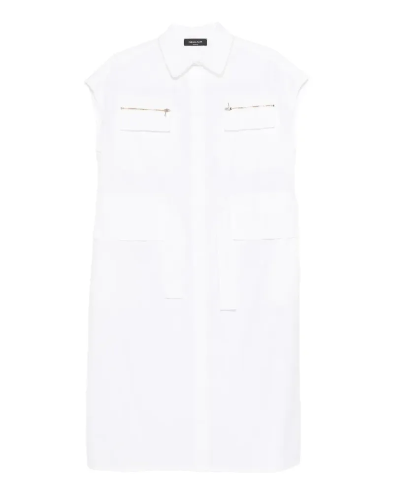 Fabiana Filippi zip pocket dress - Weiß Weiß