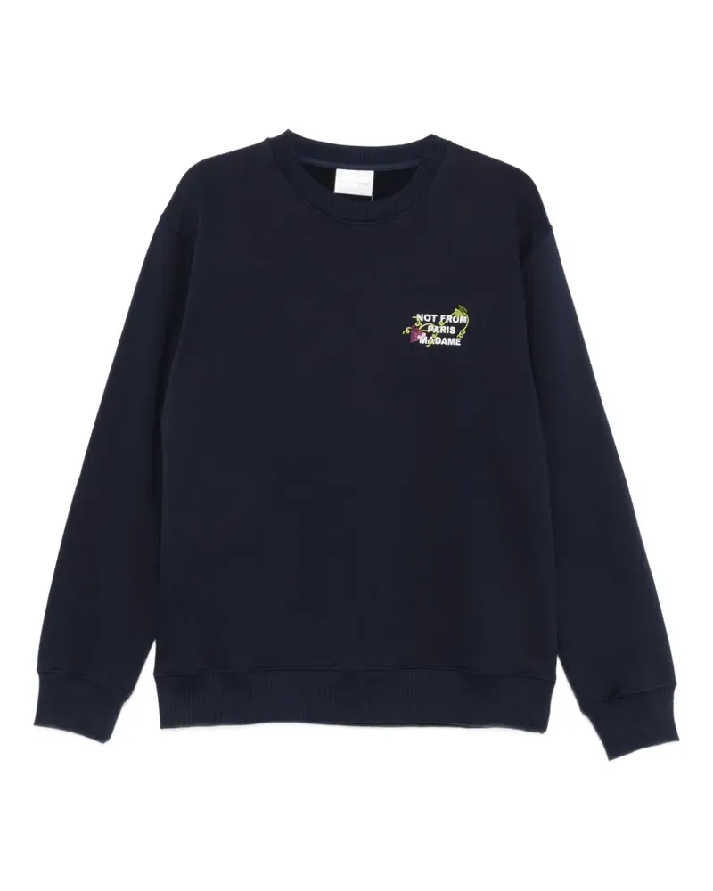Drôle de Monsieur Klassischer Pullover - Blau Blau