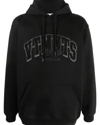 VTMNTS Hoodie mit Logo-Stickerei Schwarz