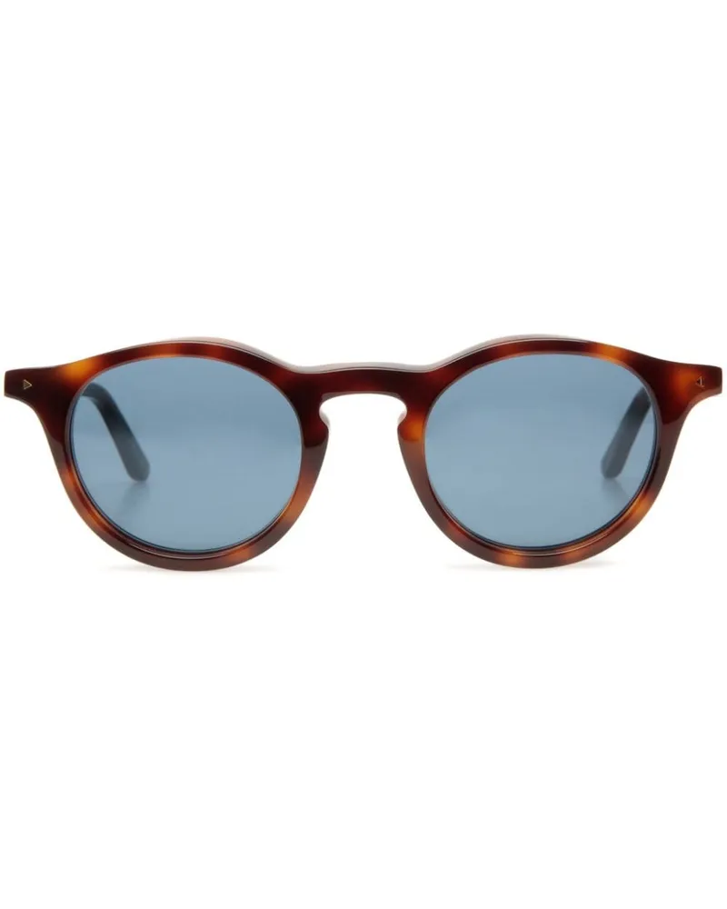 Bally Sonnenbrille mit rundem Gestell - Braun Braun