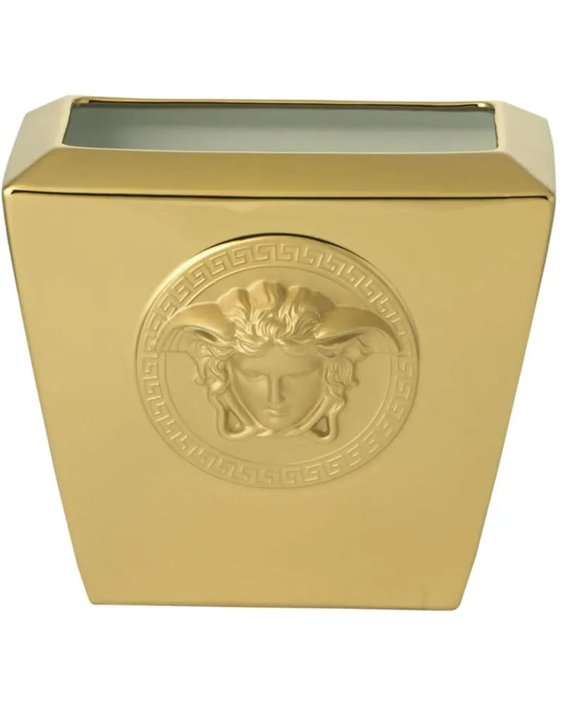 Versace Vase mit Medusa 18 cm Gold