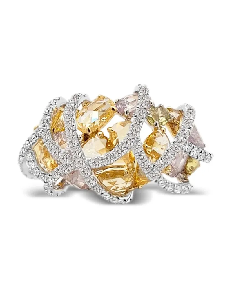 HYT Jewelry 18kt Gelbgoldring mit Diamanten Gold