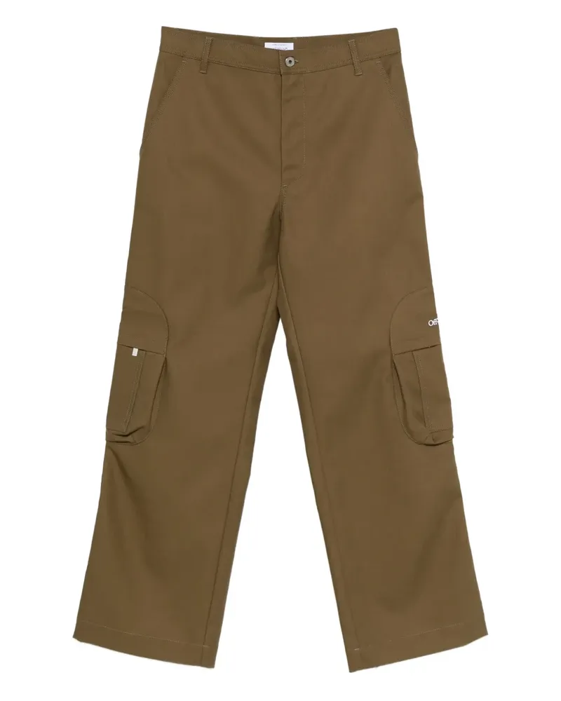 OFF-WHITE Hose mit aufgesetzten Taschen - Braun Braun
