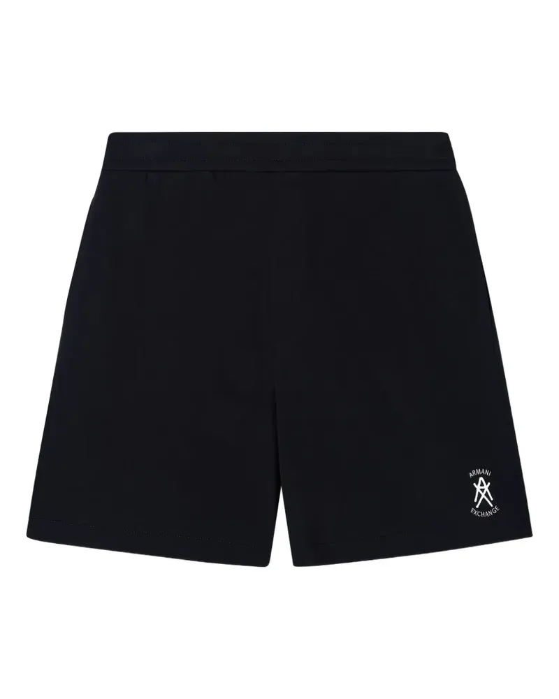 Armani Exchange Shorts mit Logo - Schwarz Schwarz