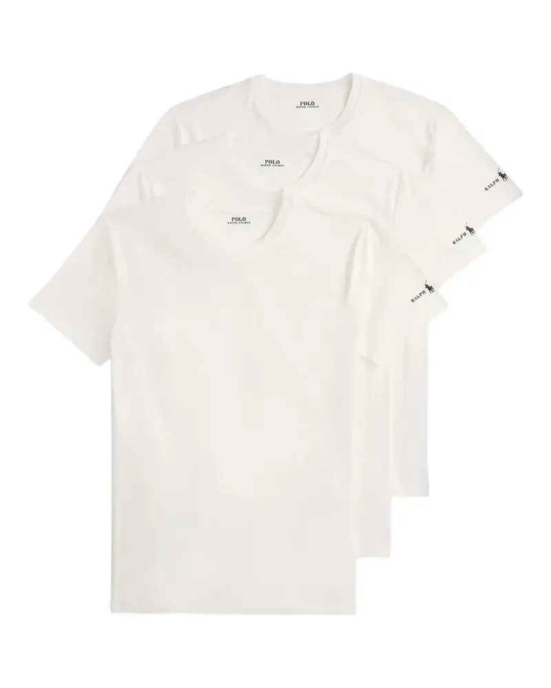 Ralph Lauren Kurzärmeliges T-Shirt mit Logo-Print - Weiß Weiß