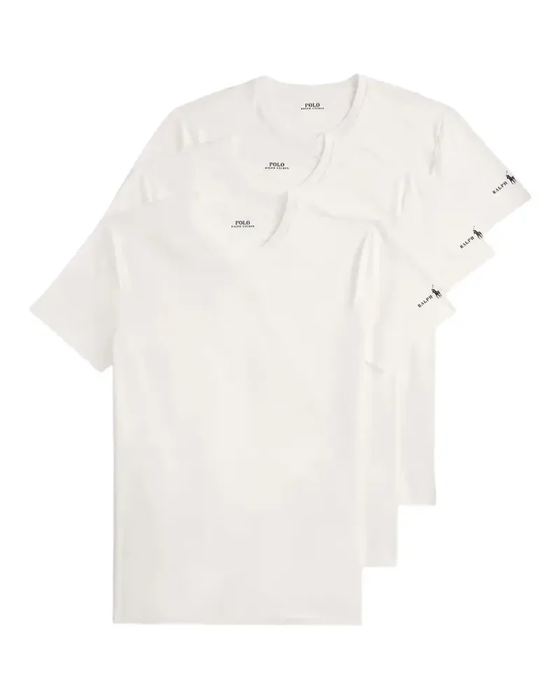 Ralph Lauren Kurzärmeliges T-Shirt mit Logo-Print - Weiß Weiß