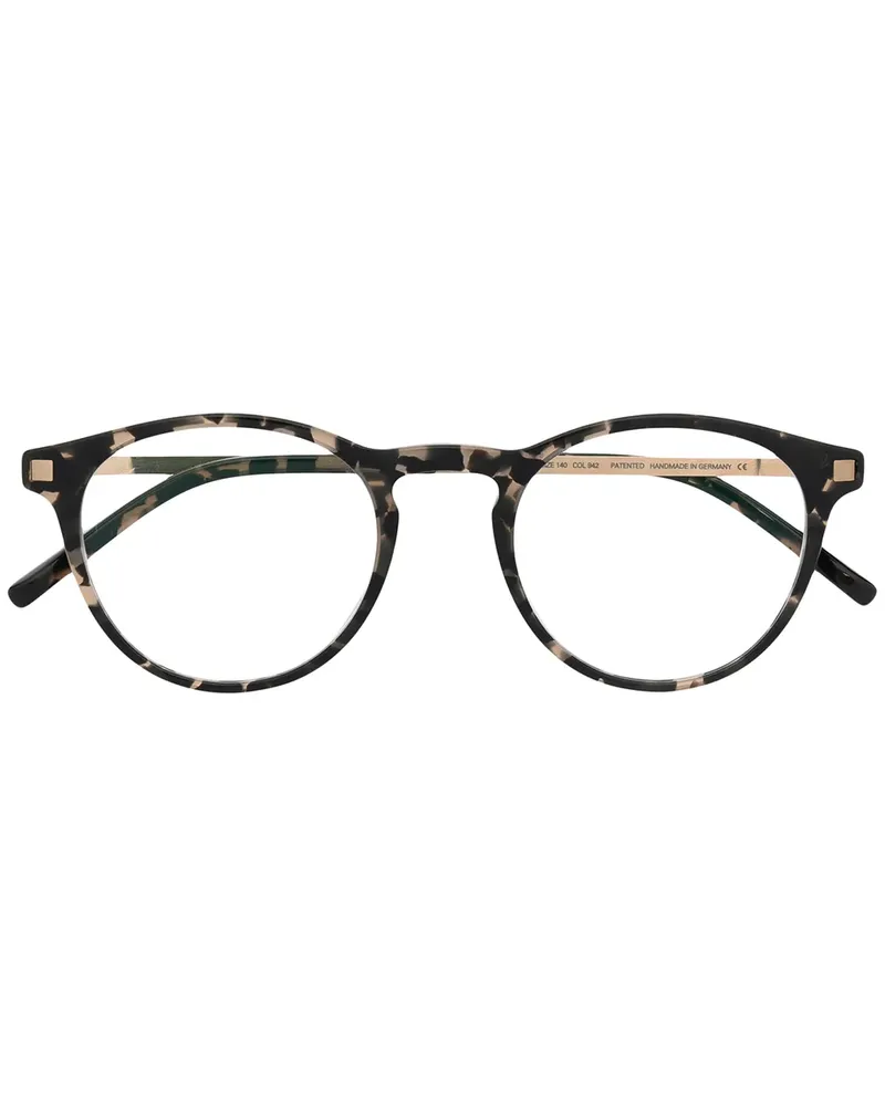 Mykita Talini Brille mit rundem Gestell - Schwarz Schwarz