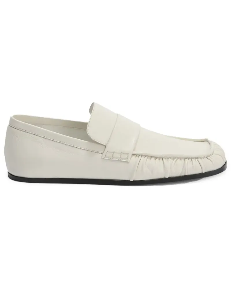 Jil Sander Loafer aus Leder - Weiß Weiß