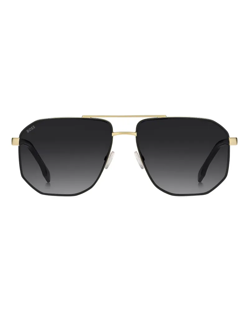 HUGO BOSS Geometrische Sonnenbrille - Schwarz Schwarz
