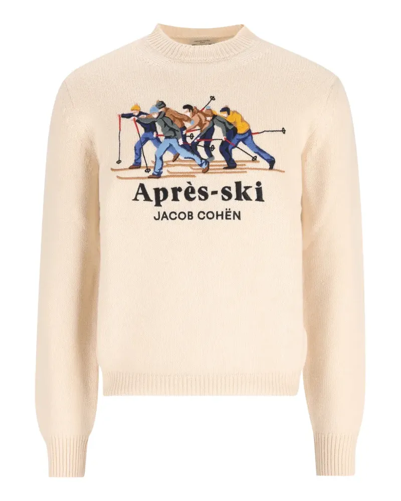 Jacob Cohën embroidered sweater - Nude Nude