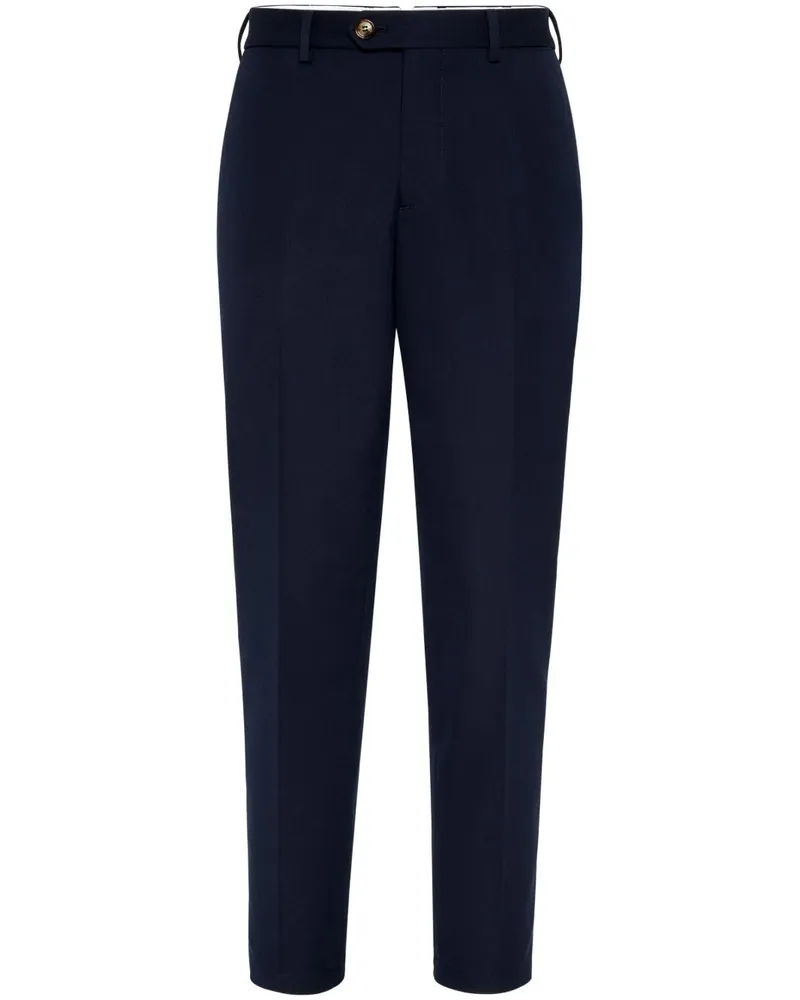 Brunello Cucinelli Hose aus Gabardine - Blau Blau