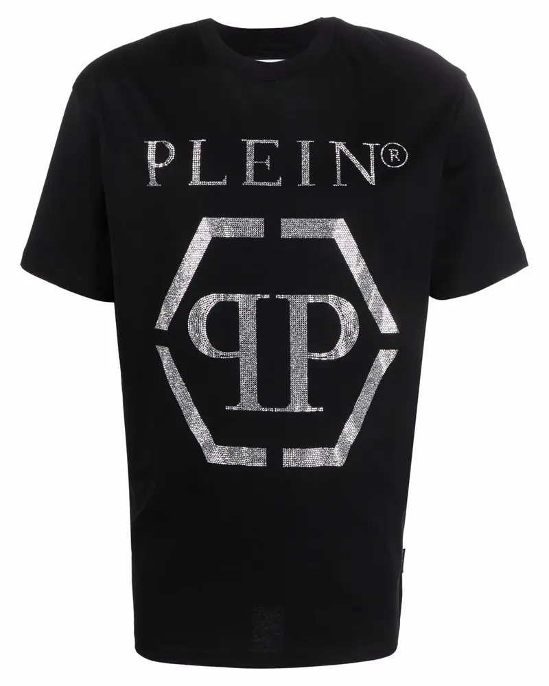 Philipp Plein T-Shirt mit Logo - Schwarz Schwarz