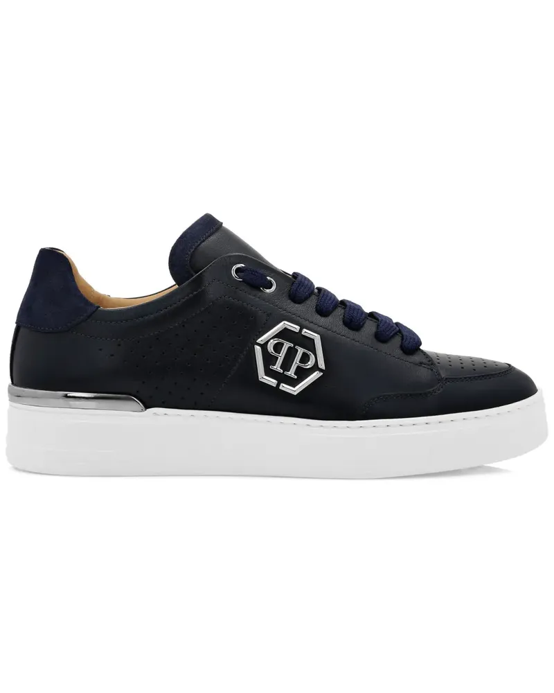 Philipp Plein Sneakers mit Logo-Applikation - Blau Blau