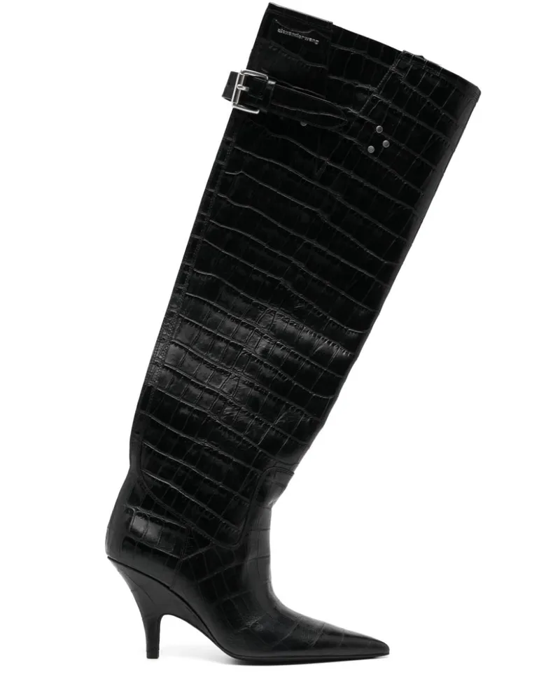 Alexander Wang Diablo Stiefel 100mm - Schwarz Schwarz