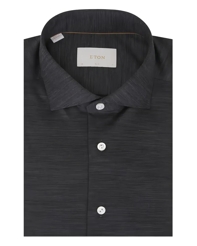 Eton Langärmeliges Hemd - Grau Grau