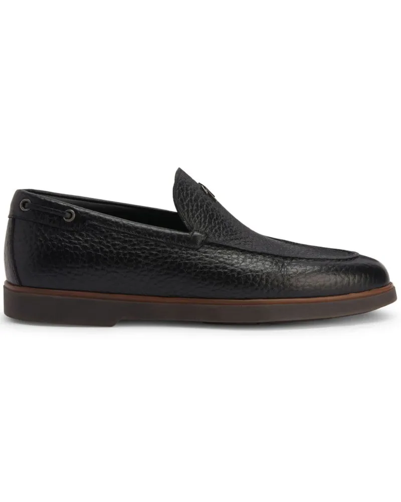 Giuseppe Zanotti The Maui Loafer mit Logo-Schild Schwarz