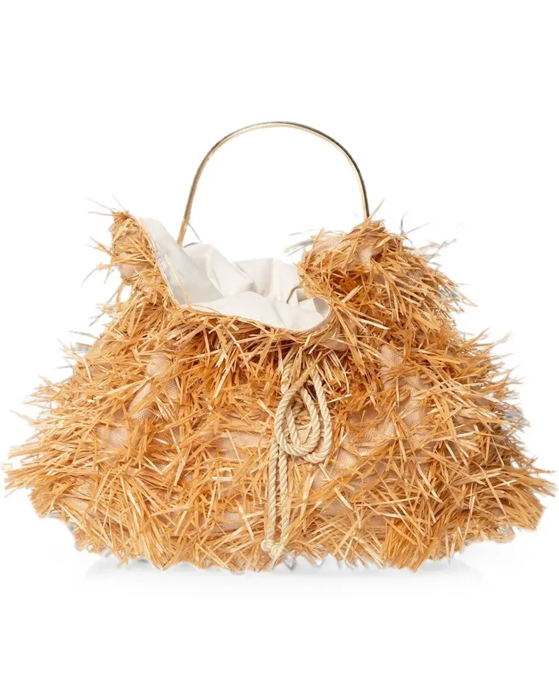 Muller of Yoshiokubo Savanna fringed-detail tote bag - Nude Nude