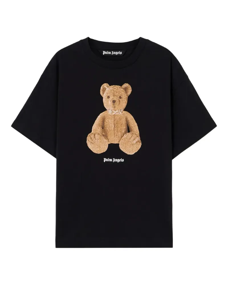 Palm Angels T-Shirt mit Bärengrafik - Schwarz Schwarz