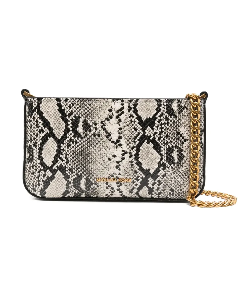 Michael Kors Kleine Bryant Schultertasche mit Schlangenleder-Print - Nude Nude