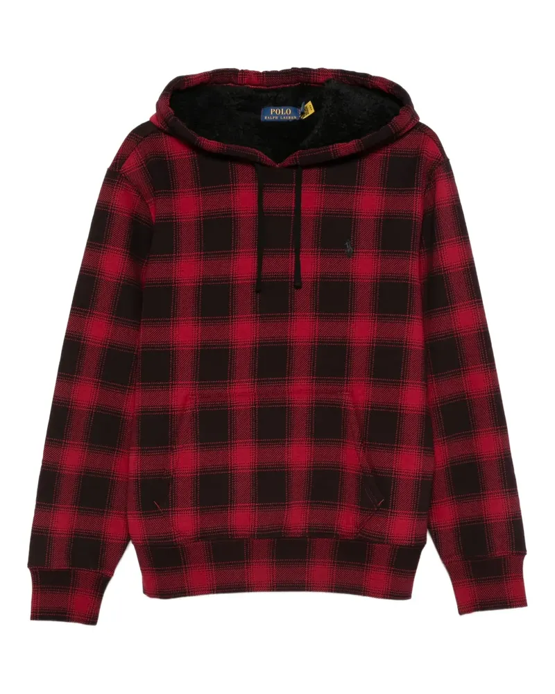 Ralph Lauren Karierter Hoodie - Rot Rot