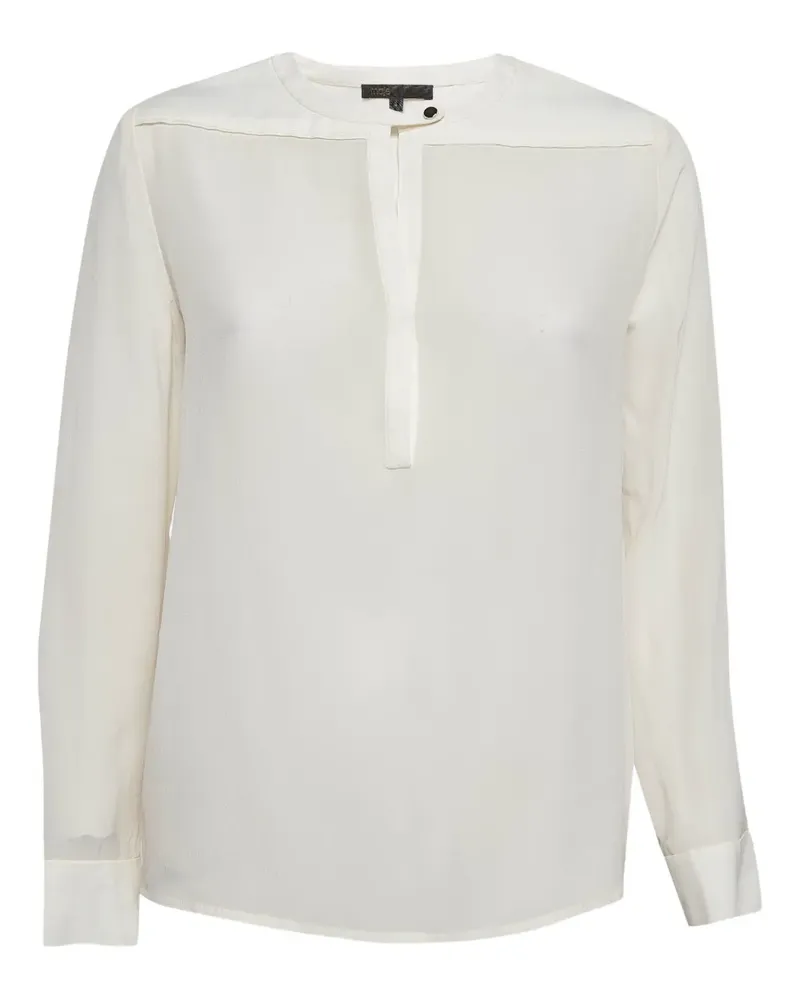Maje Pre-owned Seidenbluse - Weiß Weiß
