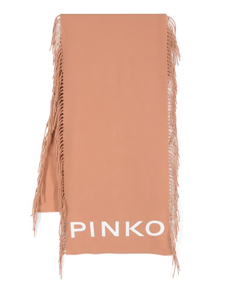 Pinko Schal mit Fransen - Braun Braun