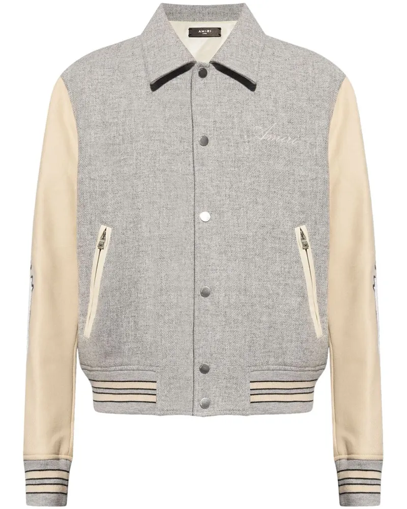 Amiri Bomberjacke mit Kontrastärmeln - Grau Grau