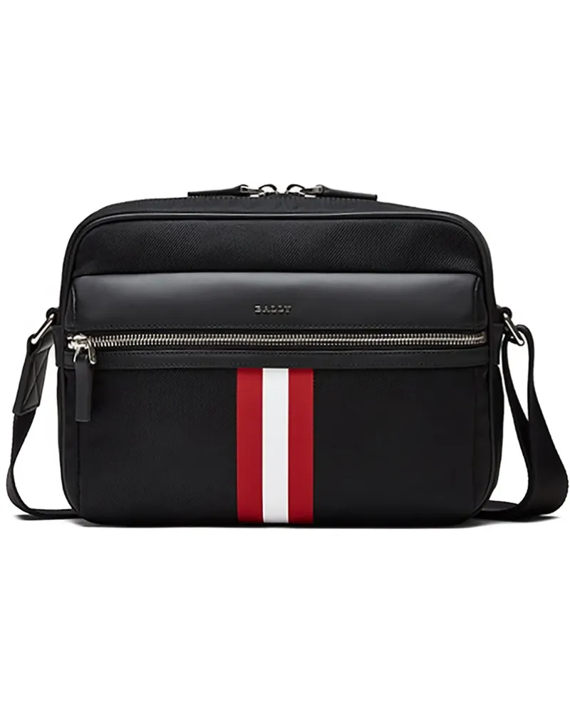 Bally Tharek Kuriertasche aus Canvas mit Schleifendetail - Schwarz Schwarz