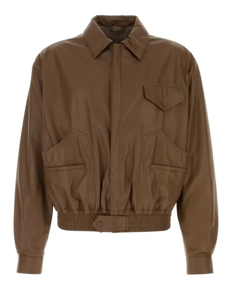 Giorgio Armani leather jacket - Braun Braun