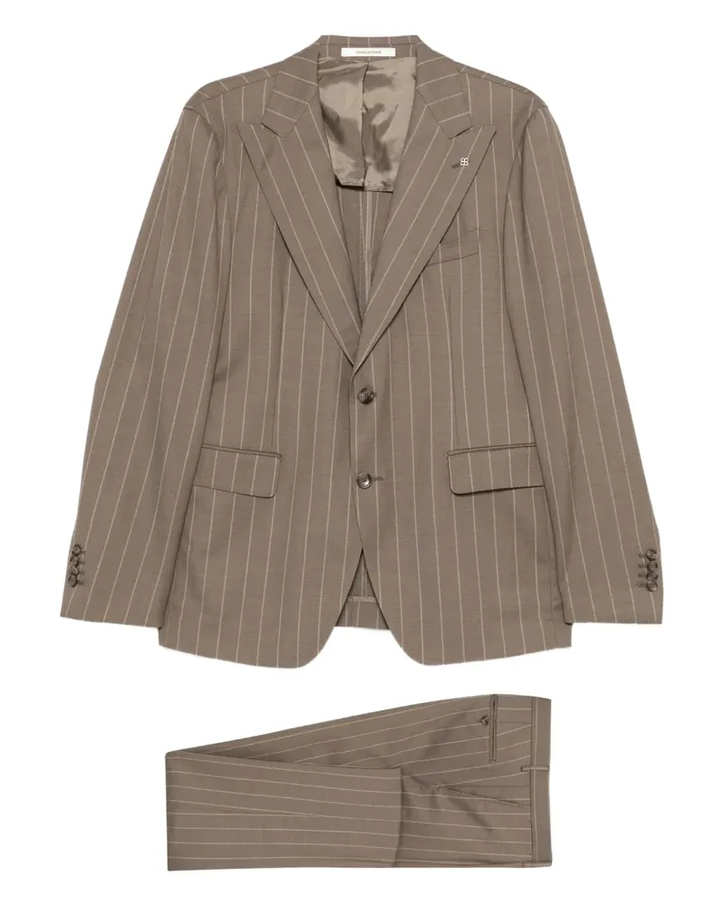 Tagliatore pinstripe-print suit - Nude Nude