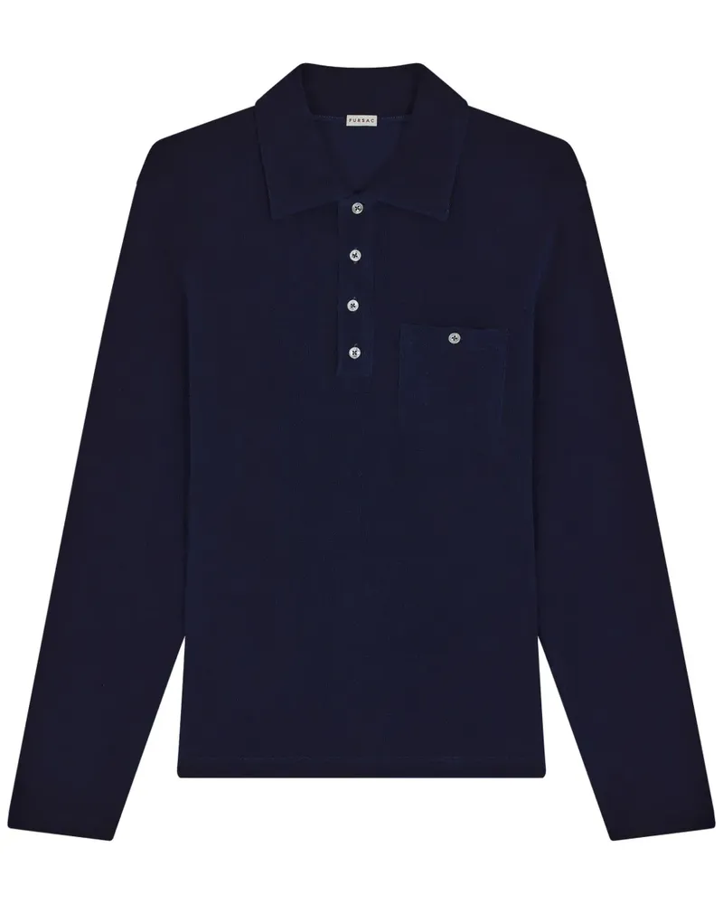 FURSAC Poloshirt aus Frottee - Blau Blau