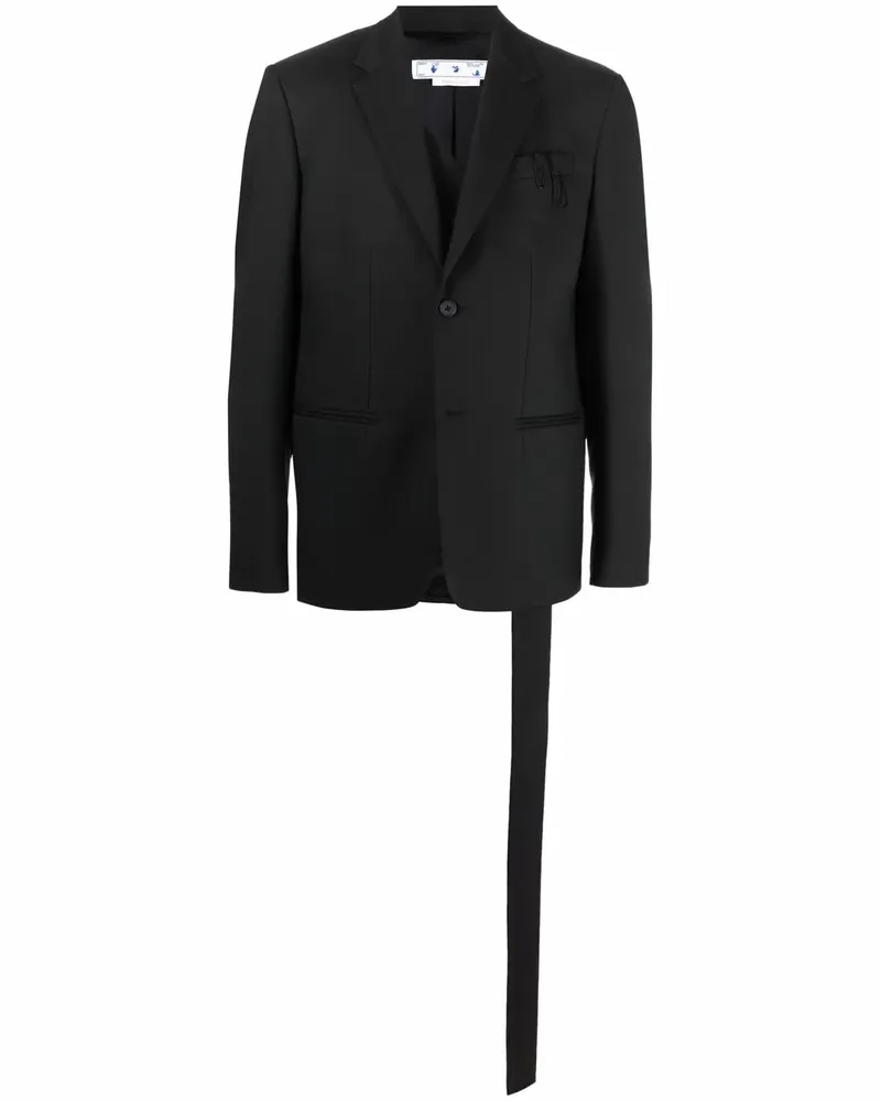 OFF-WHITE Geknöpftes Sakko - Schwarz Schwarz