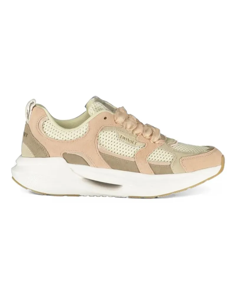 Twin-Set Athletic Sneakers mit perforierten Einsätzen - Nude Nude