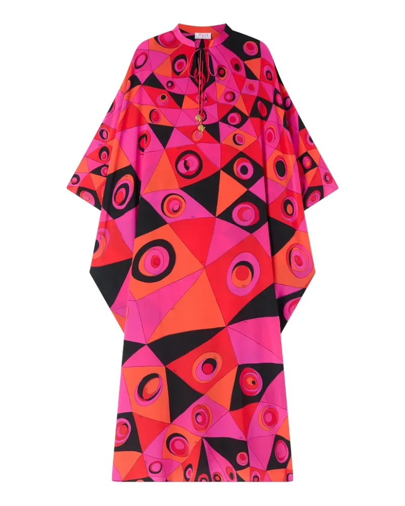 Emilio Pucci Occhi print silk kaftan - Rosa Rosa