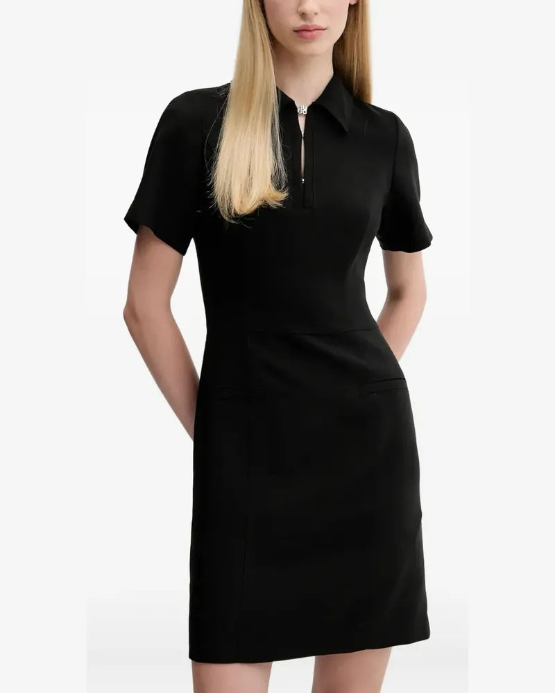 HUGO BOSS Kurzärmeliges Minikleid - Schwarz Schwarz