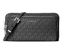 Umhängetasche mit Monogrammmuster - Schwarz